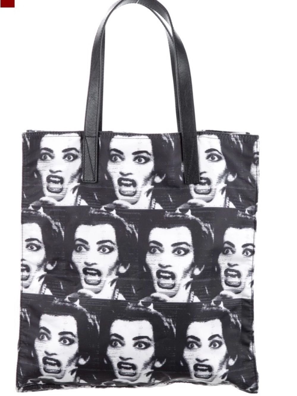 Marc Jacobs Maria Callas Printed Tote with leather straps bring your own tote
